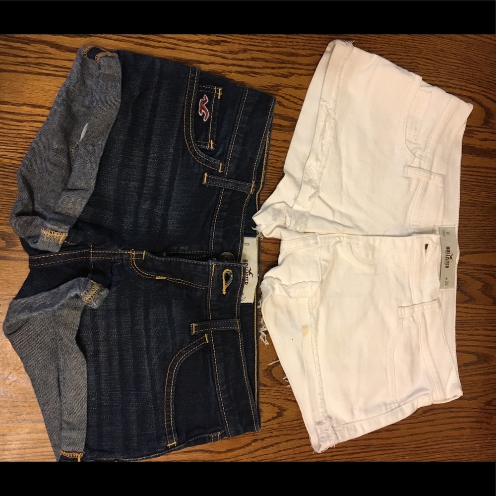 Two pairs of Hollister shorts